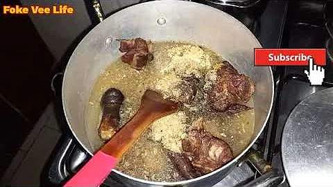 Egusi Pepper Soup Recipe || (Oil Less Egusi Soup)