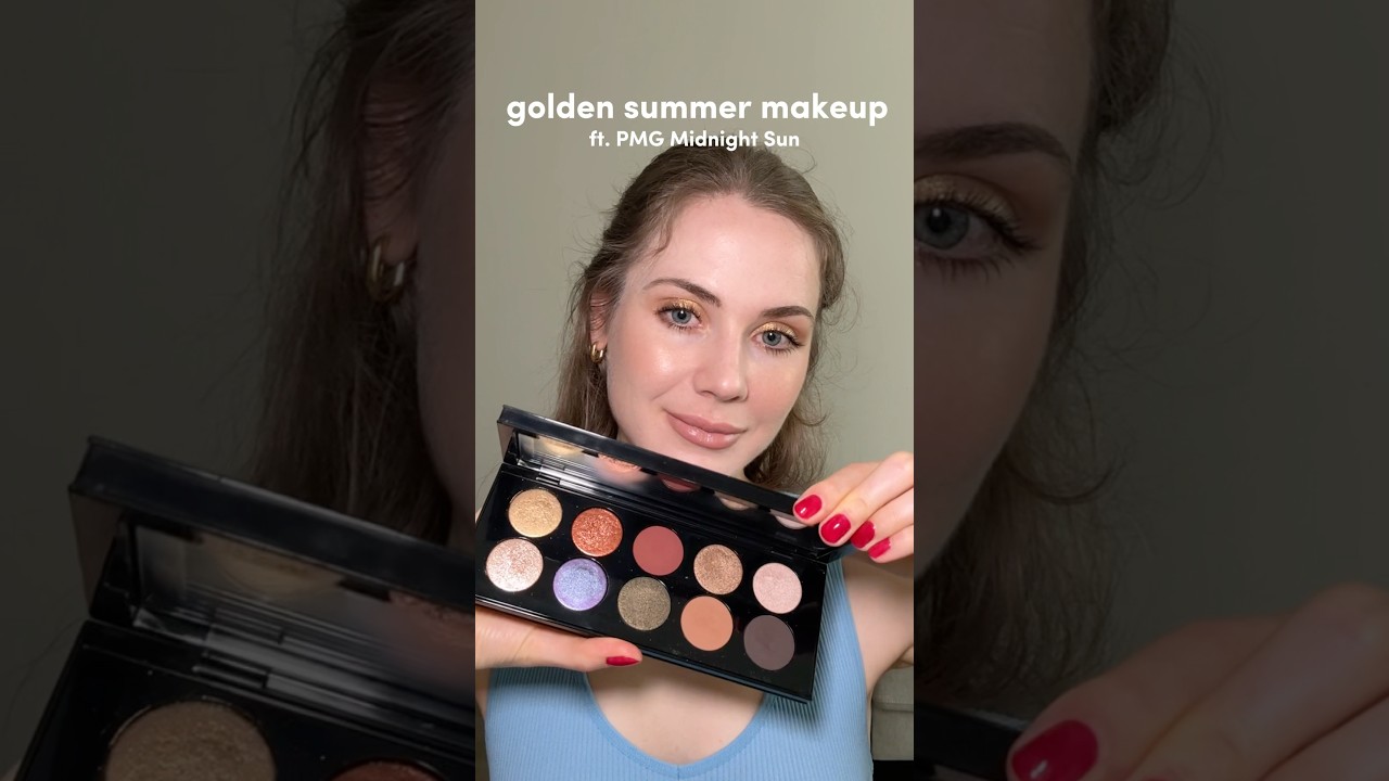 golden summer makeup ft PMG Midnight Sun
