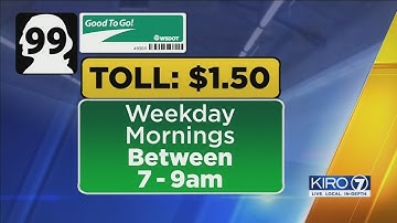 VIDEO: SR 99 tunnel tolling starts Saturday