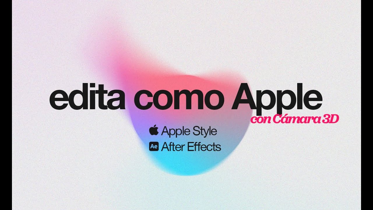 Cómo animar estilo Apple con 3D Camera en after effects | Motion ...