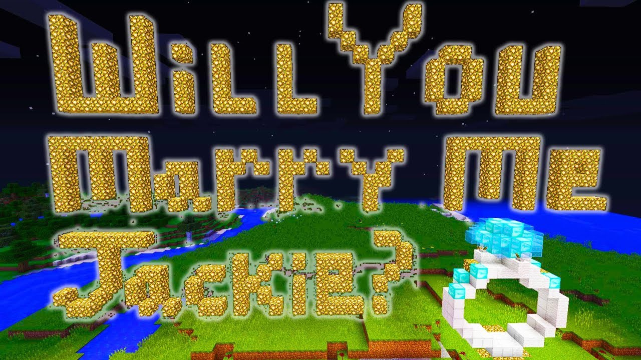 Minecraft | GUY PROPOSES TO GIRLFRIEND | Video Game Proposal - YouTube