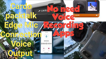 Audio Test Cardo Packtalk Edge Insta360 Bluetooth Connection