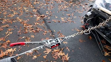 Honda Accord 2006 frame support deformed straightening come along. Radiator support. Part 2