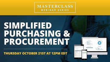 Jonas Masterclass Ep. 28: Simplified Purchasing & Procurement