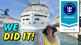 How We Finally Hit DIAMOND Status on Royal Caribbean's Crown & Anchor Society! Net Worth