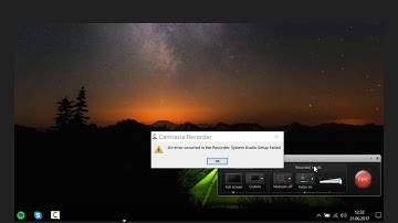 Camtasia Studio "System Audio Setup Failed"