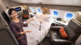 Singapore Airlines A380 Suites with a Double Bed: I Booked 2 of Only 6 ✈️ Singapore → Shanghai screenshot 3