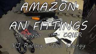 Fuel line, fittings from Amazon- Shineyoo, CQIER, YJ Racing, Evil Energy AN fittings