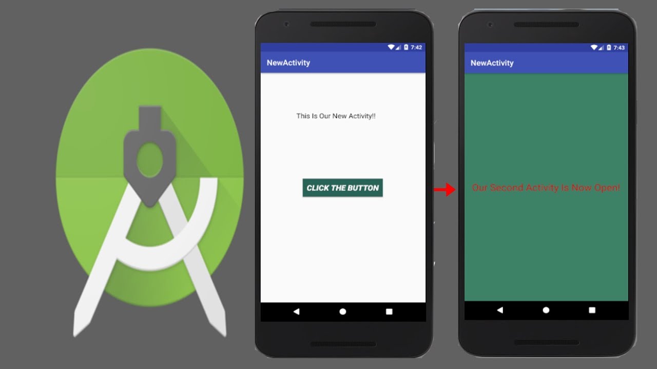How To Open New Activity In Android Studio - YouTube