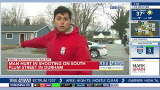 Man injured in Durham shooting, one person in custody