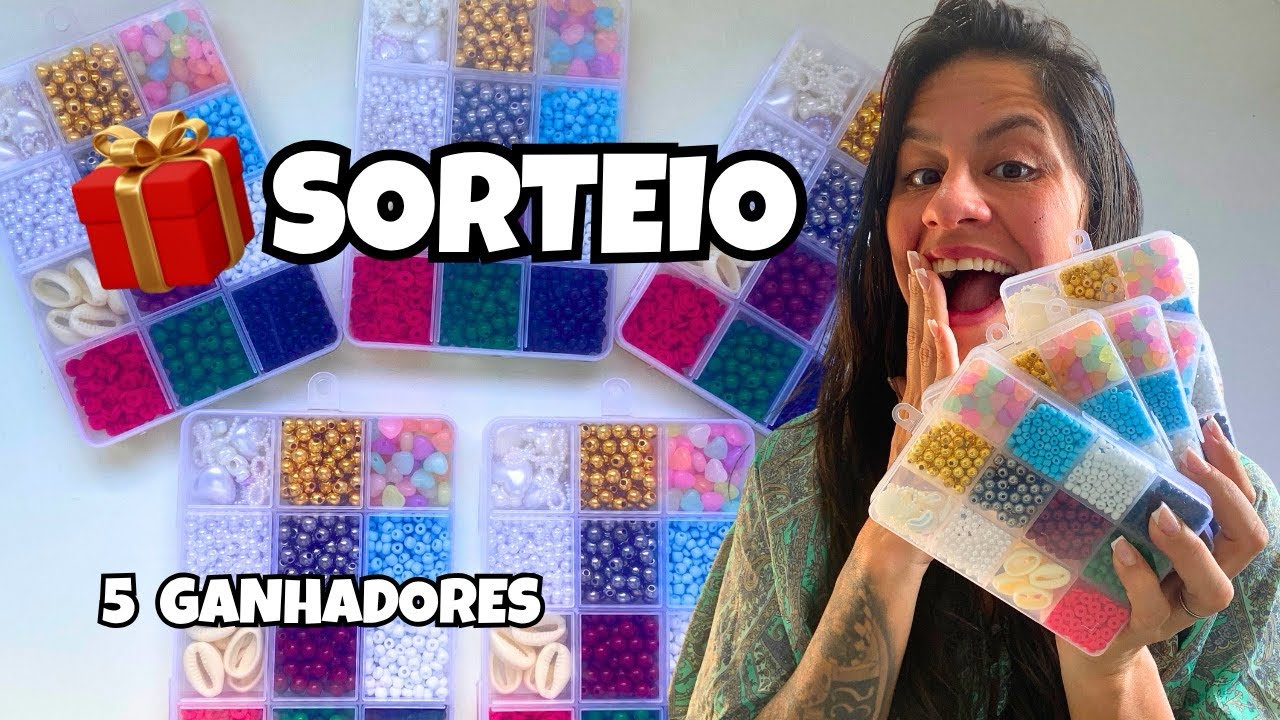 🎉 5 Mini Kits de Miçangas! 😱✨SORTEIO🎁
