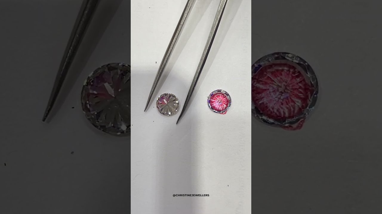 Diamond And Marquise Ruby Rose Gold Earrings