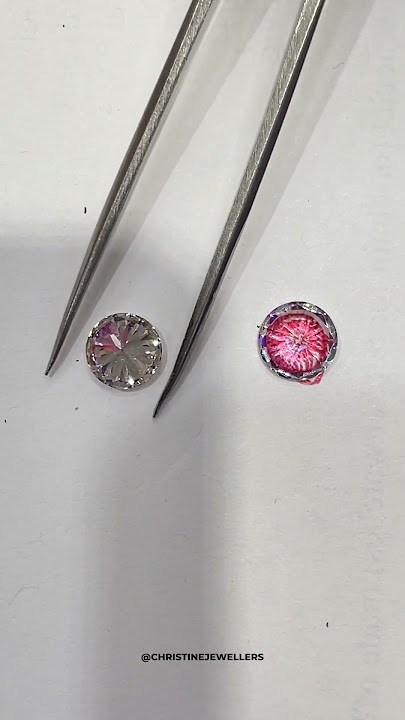 How to Tell If a Diamond is REAL or FAKE using the DOT TEST