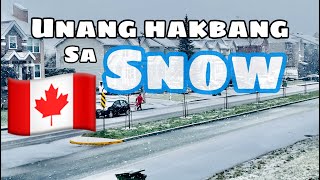 Canada Life Vlog # 5 Unang hakbang sa SNOW!! | Quebec FSS