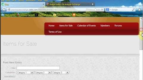 Upload an Image to PA Antique Exchange Using PostImage.org