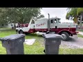 HUGE wrecker hooking up the sunk truck and towing it to the diesel shop