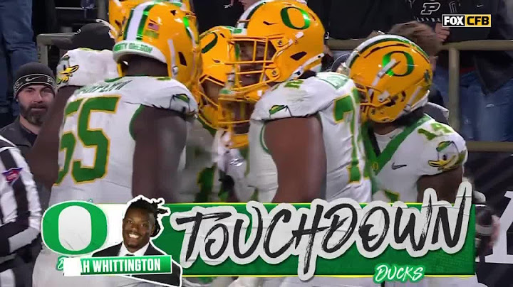 Dillon Gabriel Finds Noah Whittington For The TD vs. Purdue | Oregon Football | 10/18/2024