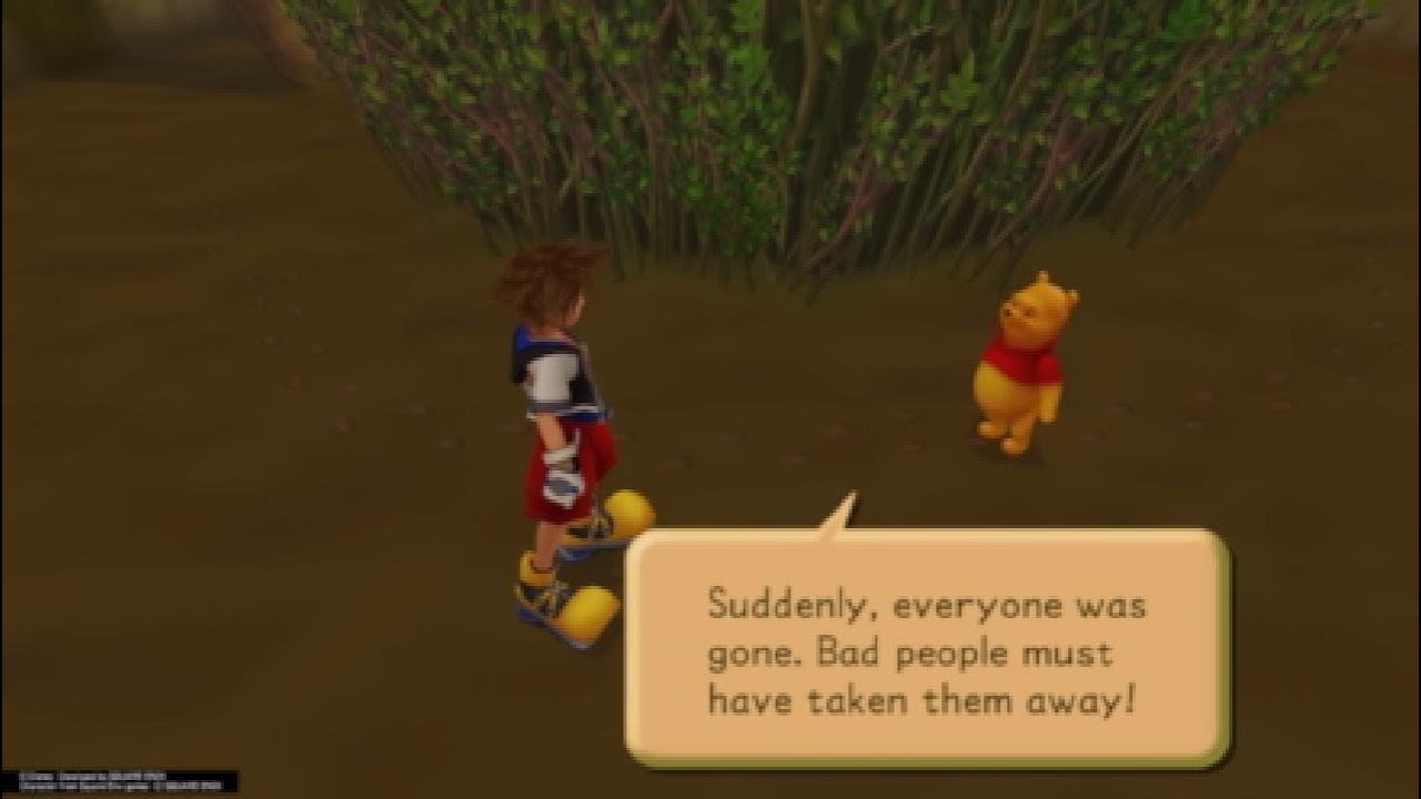 Kingdom Hearts Final Mix 100 Acre Woods-Pooh And His Fellow Friends