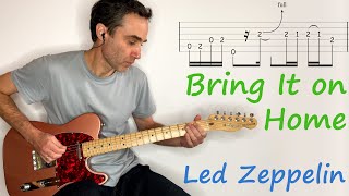 Bring It On Home  Led Zeppelin  Guitar Lesson  Tutorial  Cover With Tab