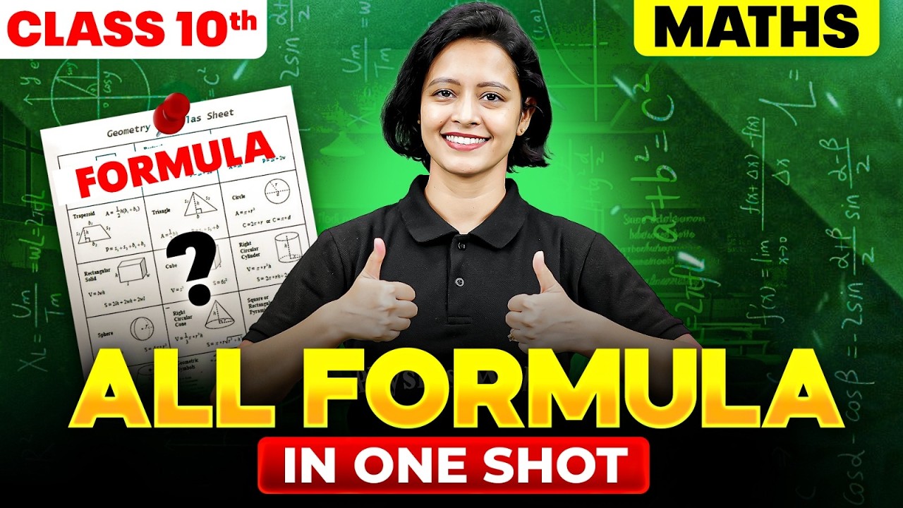 Class 10th 2026 🔥| Maths | All Formulas in One Shot #Maths - YouTube
