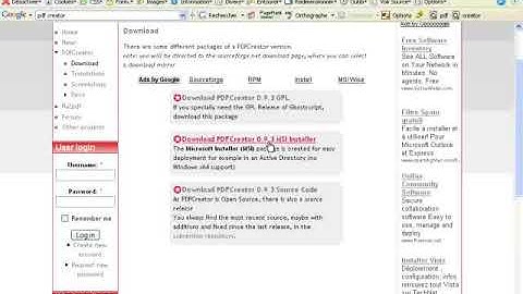 Télécharger et installer PDFCreator