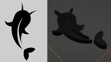 Blender tutorial | 2D to 3D | .svg to .blend - 01