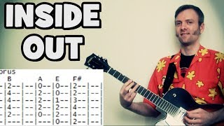 how to play inside out by eve 6 guitar lesson tab - chords