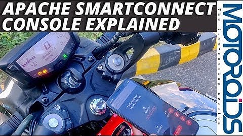 TVS Apache 200 4V SmartConnect Console Fully Explained | Lean Angle, Navigation And Much More