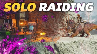 SOLO Raiding A Wasteland Cave Day 2 On ARK