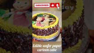 How to use edible waffle paper for cake decorating [ Cake Decorating For  Beginners ] 