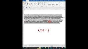 Shortcut Key to Increase & Decrease Font Size In MS Word