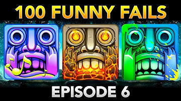 Temple Run 2 100 FUNNY FAILS (Episode 6) | Great Wall of China, Volcano Island, Moon Summit