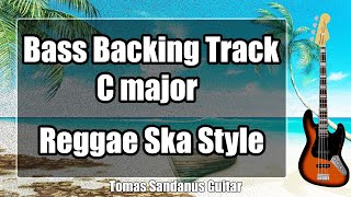 Video thumbnail of "Bass Backing Track C major - Reggae Ska - NO BASS | ST 94"