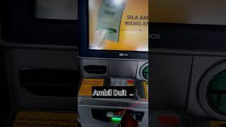 Cara Ambil Duit Dari ATM Maybank Dalam Jumlah Yg Tidak Tertera #atmmaybank