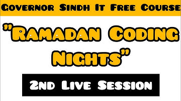 Ramadan Coding Nights | 2nd Live Session Complete Lecture-CLI Calculator | Governor
