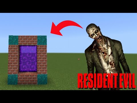 HOW TO CREATE EVIL RESIDENT PORTAL - MINECRAFT