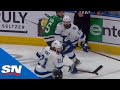 Brayden Point Bats Puck Out Of Mid-Air To Beat Khudobin