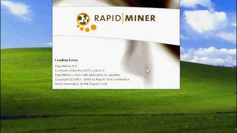 RapidMiner 5 Tutorial - Video 2 - Running it for the first time