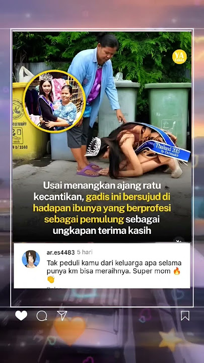 nyesek ratu kecantikan ini bersujud ke orang tuanya stelah menjadi juara #viralvideo #trendingshorts