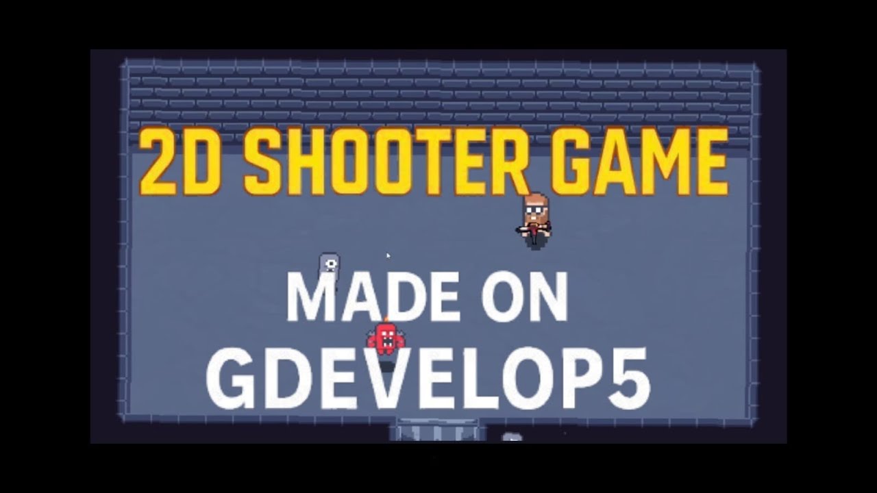 2D Shooter Game made in GDevelop5 - YouTube