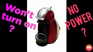 how to repair coffee machine Nescafe Dolce gusto, won't turn on, no power, 돌체구스토 안켜짐 수리, 전원 안켜짐, 雕