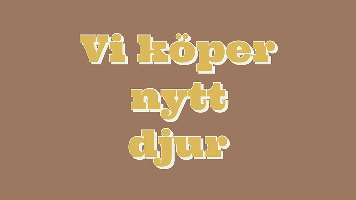 Oj vi köper ett nytt djur