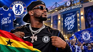 KING PROMISE JUST DID THIS AT CHELSEA… 😳🇬🇭💙