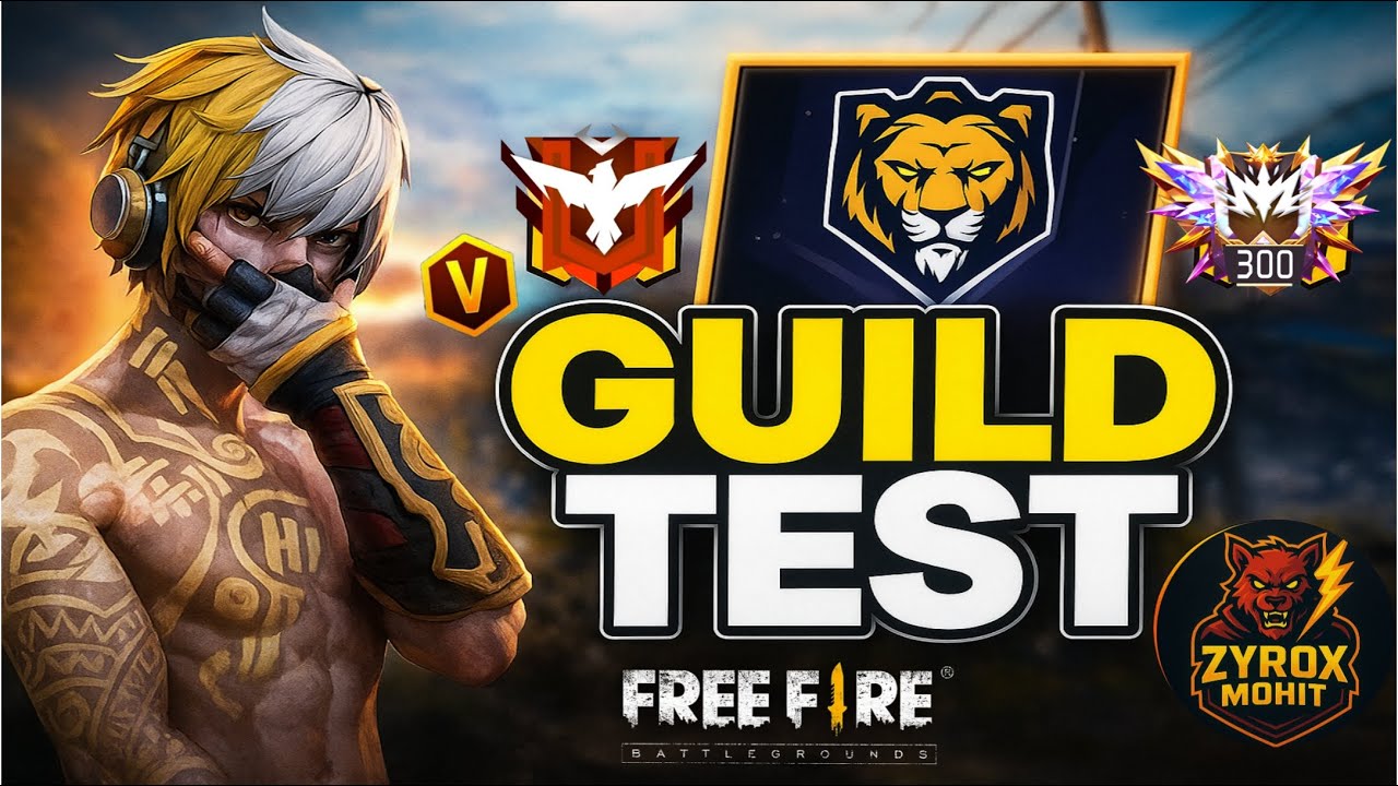Free Fire Live Custom Room Guild Test 1v1, 2v2,4v4 Challenge Start Now ! 