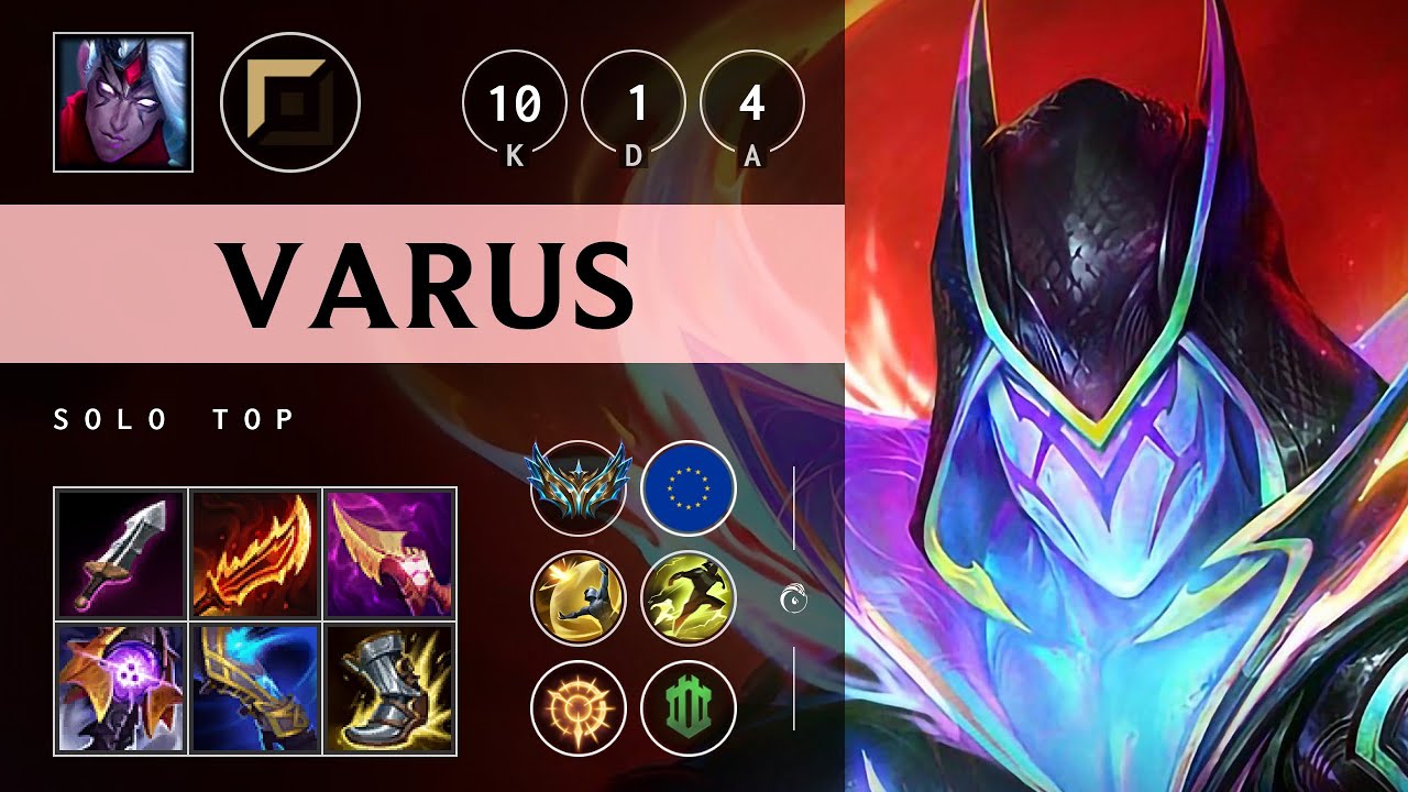 Varus Top vs Malphite - EUW Challenger Patch 25.16