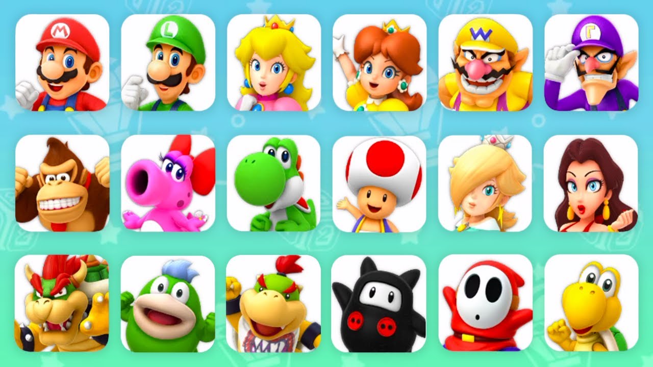 Super Mario Party Jamboree - All Characters