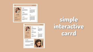 simple interactive carrd tutorial