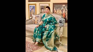 latest soft Banarasi silk saree/handloom weaving saree/contrast pallu/whatsapp 6300306458/ screenshot 5