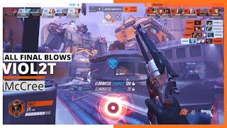 VIOL2T MCCREE - All the Final Blows in May Melee Qualifiers | OWL Season 2021 Highlights