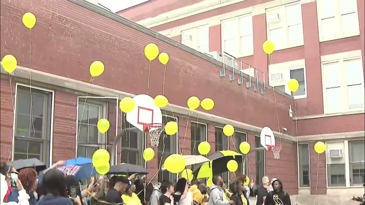 Vigil for fallen CPD officer Areanah Preston at her high school alma